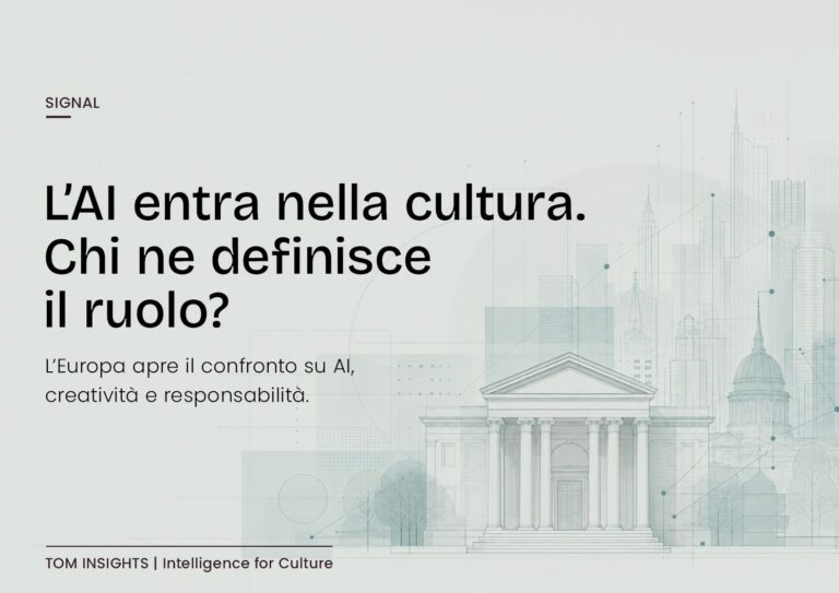 L'AI entra nella cultura. Chi ne definisce il ruolo?